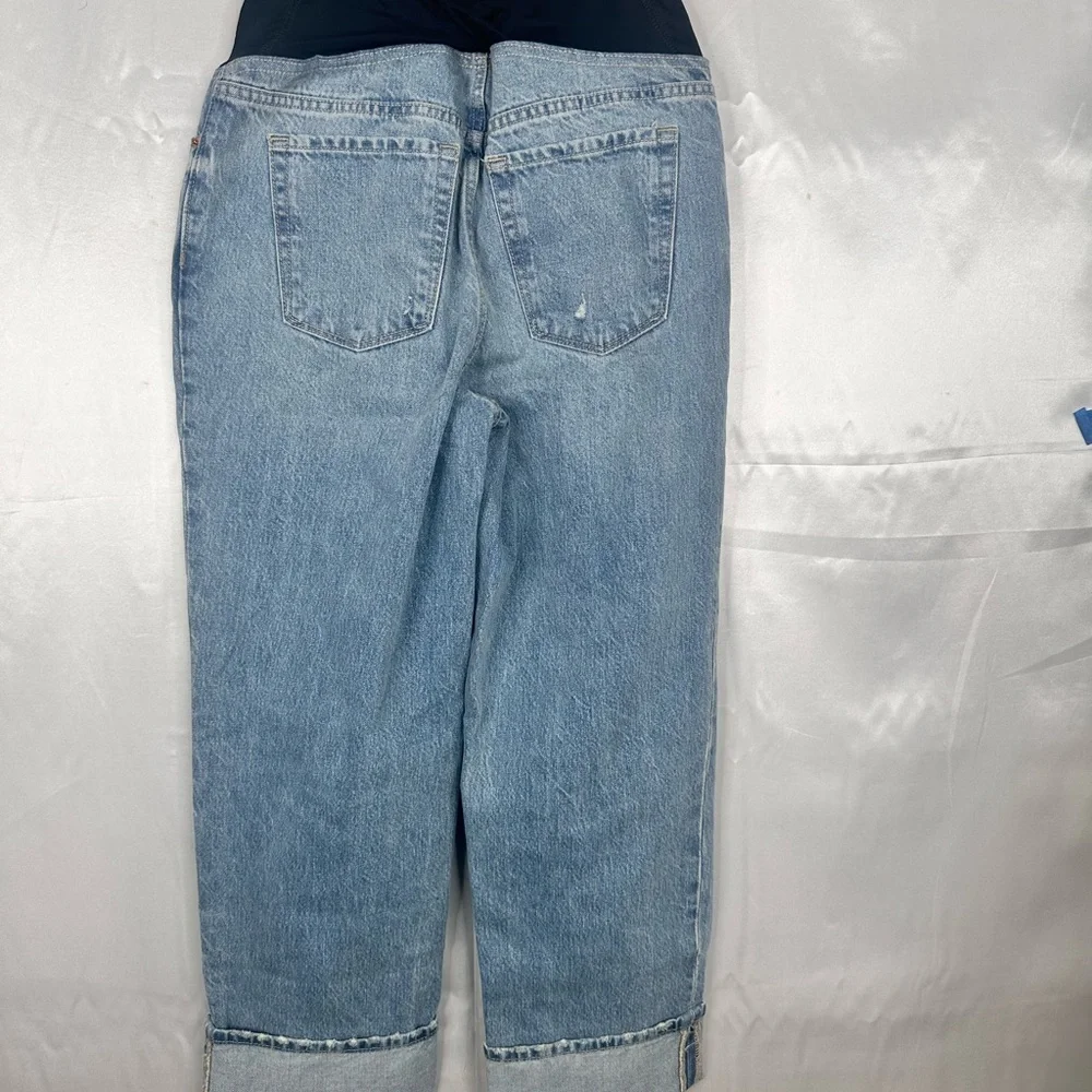 NWOT Isabel Maternity Cropped‎ Vintage Straight Jeans Sizes 4 and 8 - Picture 5 of 11